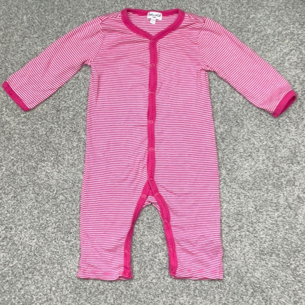 Splendid pink and white striped onesie - size 3-6 months